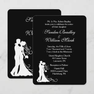 Einladung zur Schwarz-weißen Hochzeit