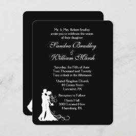 Einladung zur Schwarz-weißen Hochzeit