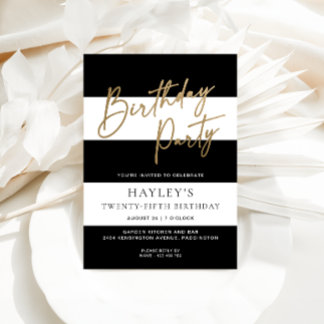 Einladung zur Schwarz-weißen Streifenfrucht