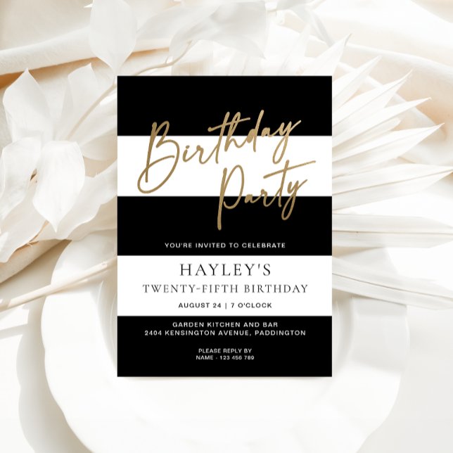 Einladung zur Schwarz-weißen Streifenfrucht (Von Creator hochgeladen)