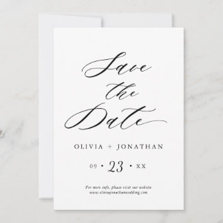 Einladung zur Schwarzen Eleganten-Script-Typografi