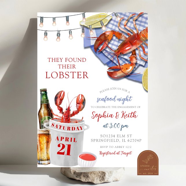 Einladung zur "Seafood Night Engagement Party" (Von Creator hochgeladen)