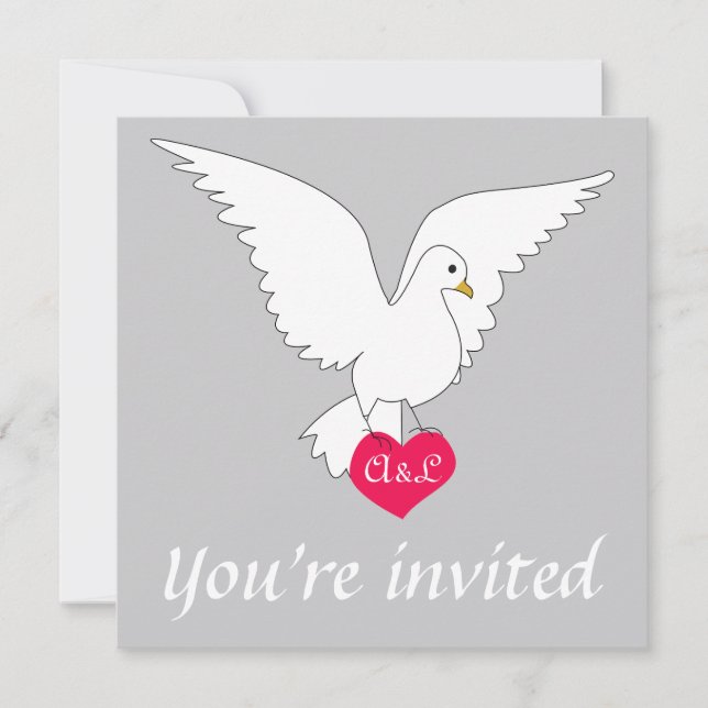 Einladung zur Silver Dove Hochzeit