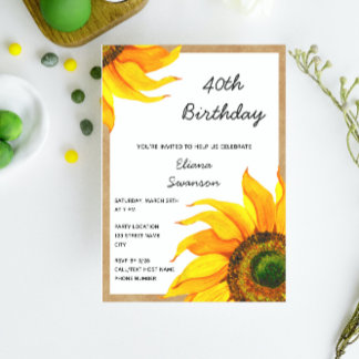 Einladung zur Sonnenblume