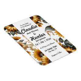 Einladung zur Sonnenblume Magnet