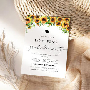 Einladung zur Sonnenblumen-Graduiertenparty
