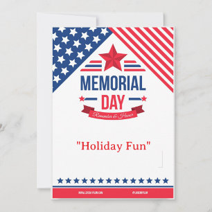 Einladung zur "Spaßparty" am Memorial Day