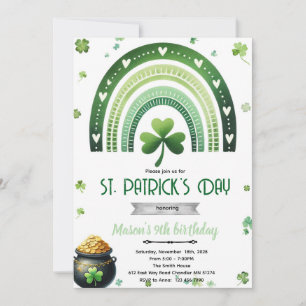 Einladung zur St. Patrick's Day-Geburtstagsfeier