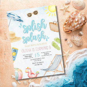 Einladung zur Strandgeburtstagsfeier, Schwimmbirth
