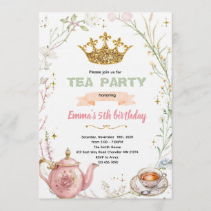 Einladung zur süßen Prinzessinnen-Teeparty