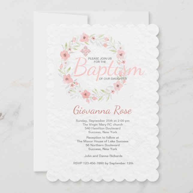 Einladung zur Taufe (Vorderseite)