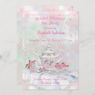 Einladung zur Tea Bridal Dusche