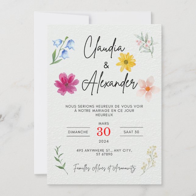 Einladung zur Teilnahme an einem Party (Vorderseite)