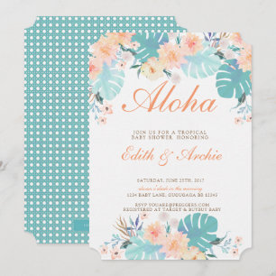Einladung zur Tropical Baby Shower