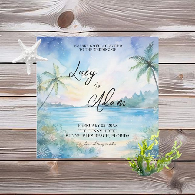 Einladung zur Tropical Bliss Wedding (Von Creator hochgeladen)