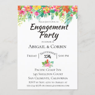 Einladung zur "Tropical Island Floral Engagement P
