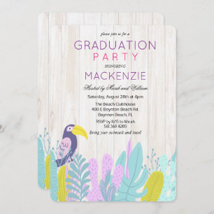 Einladung zur Tropical Luau Graduation Party