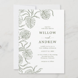 Einladung zur tropischen Hochzeit