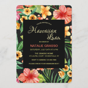Einladung zur tropischen Nacht Hawaiian Luau