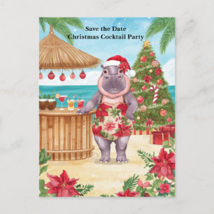 Einladung zur tropischen Weihnachts-Cocktailparty