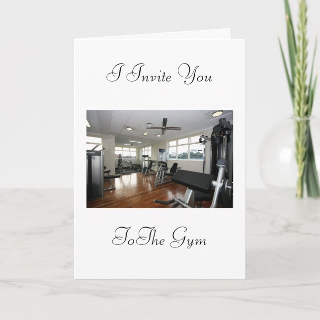 Einladung zur Turnhalle (Vorderseite)