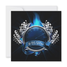 Einladung zur Veranstaltung von Rennwagen