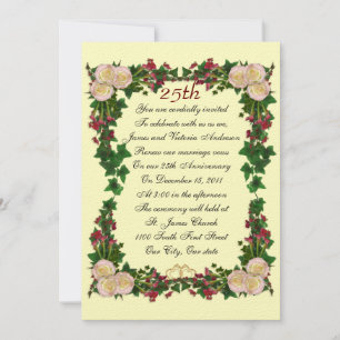 Einladung zur Verlängerung des 25. Hochzeitstages