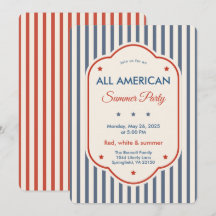 Einladung zur Vintage-Americana-Sommerparty