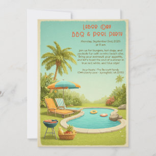 Einladung zur Vintage-BBQ- und Poolparty am Labor