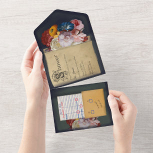 Einladung zur Vintage-Bibliotheksbuch-Dusche