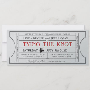 Einladung zur Vintagen Filmhochzeit