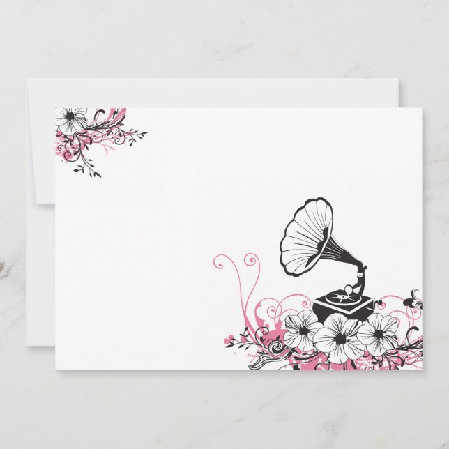 Einladung zur Vintagen Grammophon (Vorderseite)