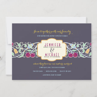 Einladung zur Vintagen jüdischen Hochzeit