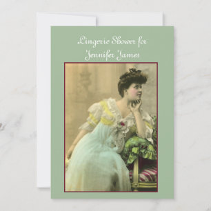 Einladung zur Vintagen Lingerie-Dusche