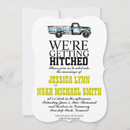 Einladung zur Vintagen Lkw-Hochzeit