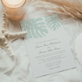 Einladung zur Vintagen Tropenhochzeit