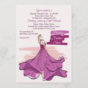 Einladung zur Violett Gown Fashion Show
