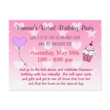 Einladung zur virtuellen Geburtstagspartei