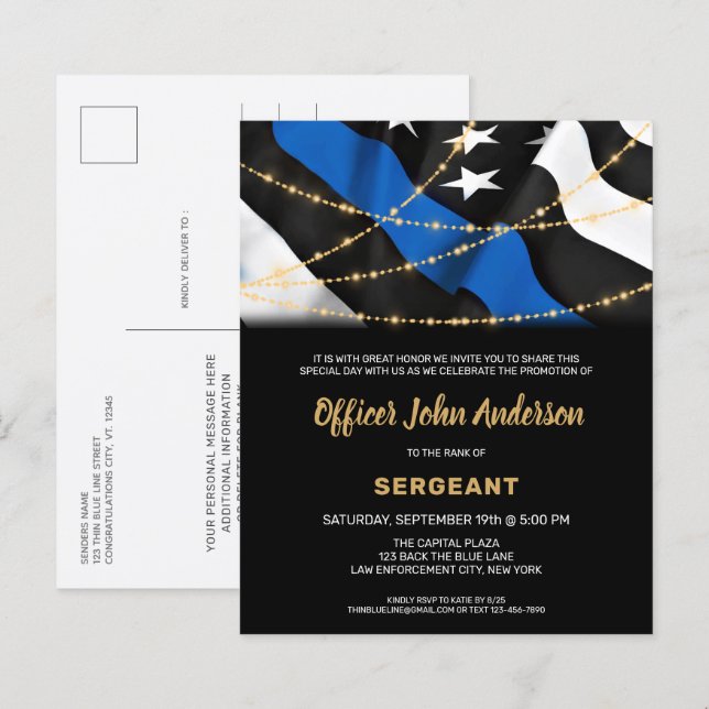 Einladung zur Vollstreckung der Werbeaktion der Ha (Vorne/Hinten)