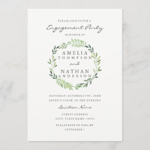 Einladung zur Watercolor Wreath-Partei