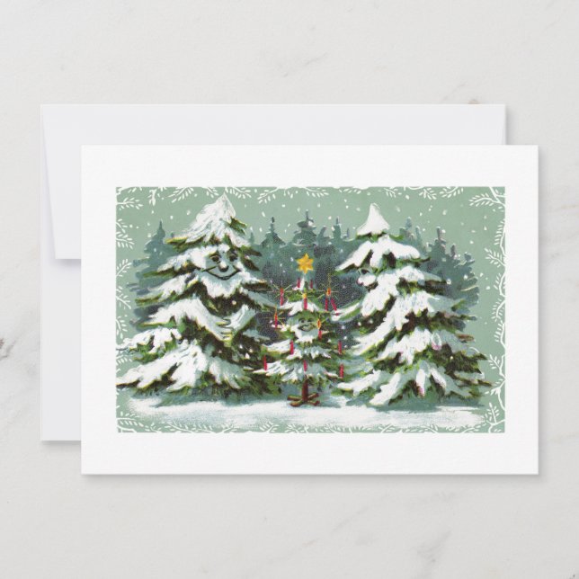 Einladung zur Weihnachtsbaumfamilie (Vorderseite)