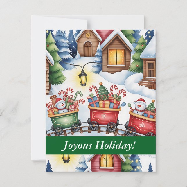 Einladung zur Weihnachtsfeier - Vollständiger Text (Vorderseite)