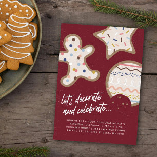Einladung zur Weihnachtsplätzchen-Verzierungsfeier