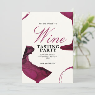 Einladung zur Weinverkostung mit Weiß- und Roséwei