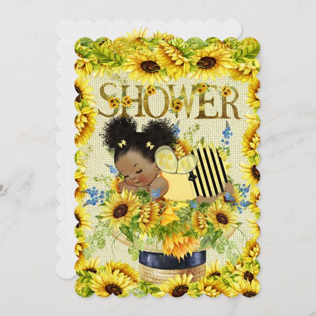 Einladung zur wertvollen Babydusche (Vorne/Hinten)