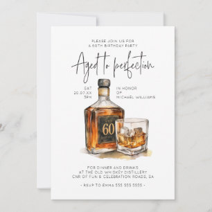 Einladung zur Whiskey-Party zum 60. Geburtstag für