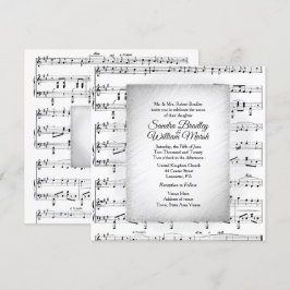 Einladung zur White Sheet Music Wedding