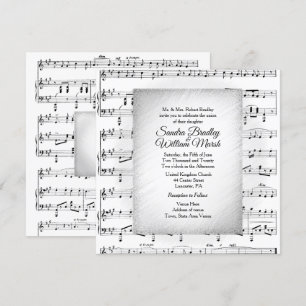 Einladung zur White Sheet Music Wedding