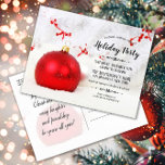 Einladung zur White Winter Wonderland Feier<br><div class="desc">Treten Sie ein in ein atemberaubendes Winterwunderland und laden Sie Ihre Gäste ein, sich mit unserer individuellen Urlaubsparty-Postkarte zu verbinden. Diese festliche Einladung erweckt den Glanz der Saison und verbindet die beruhigende Schönheit des frisch gefallenen Schnees mit dem fröhlichen Geist eines traditionellen Weihnachtsfestes. Die Vorderseite der Postkarte wird von einem...</div>