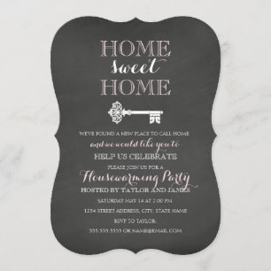 Einladung zur wichtigsten Chalkboard Housewarming